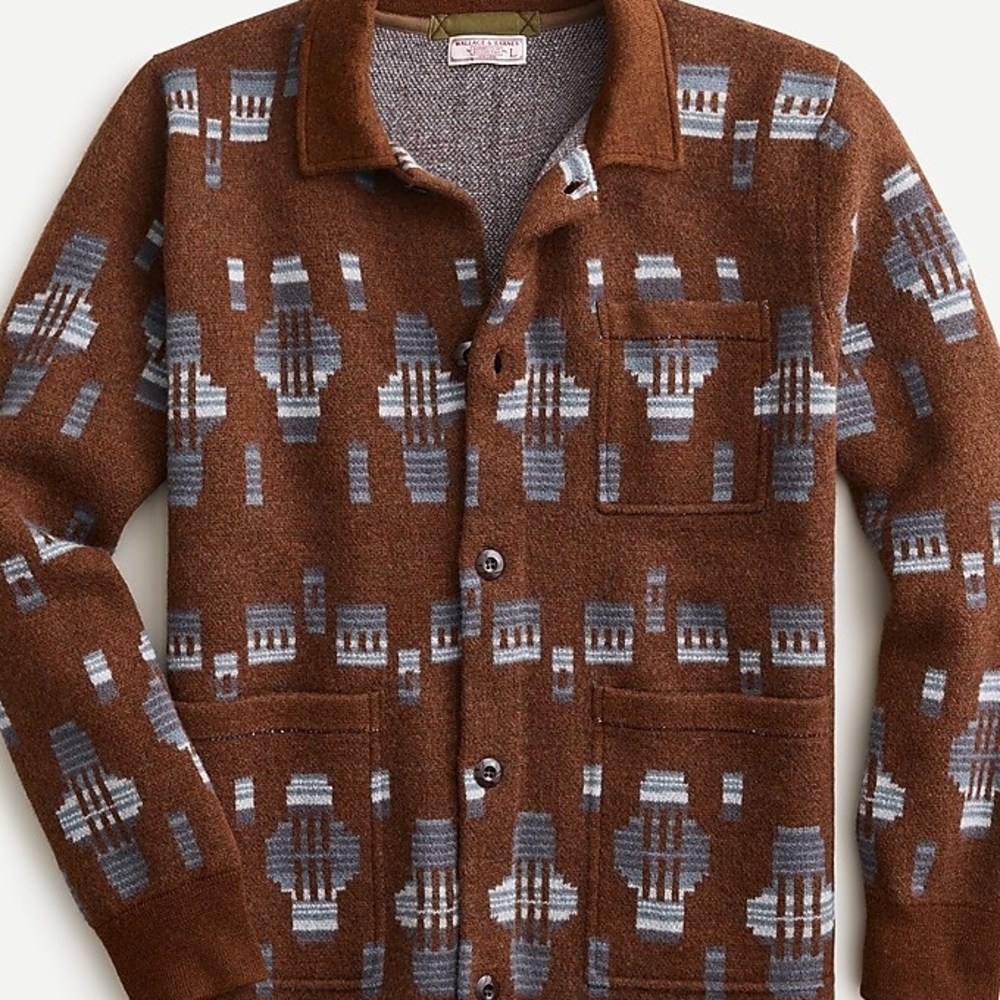 Brown Patterned Jacket